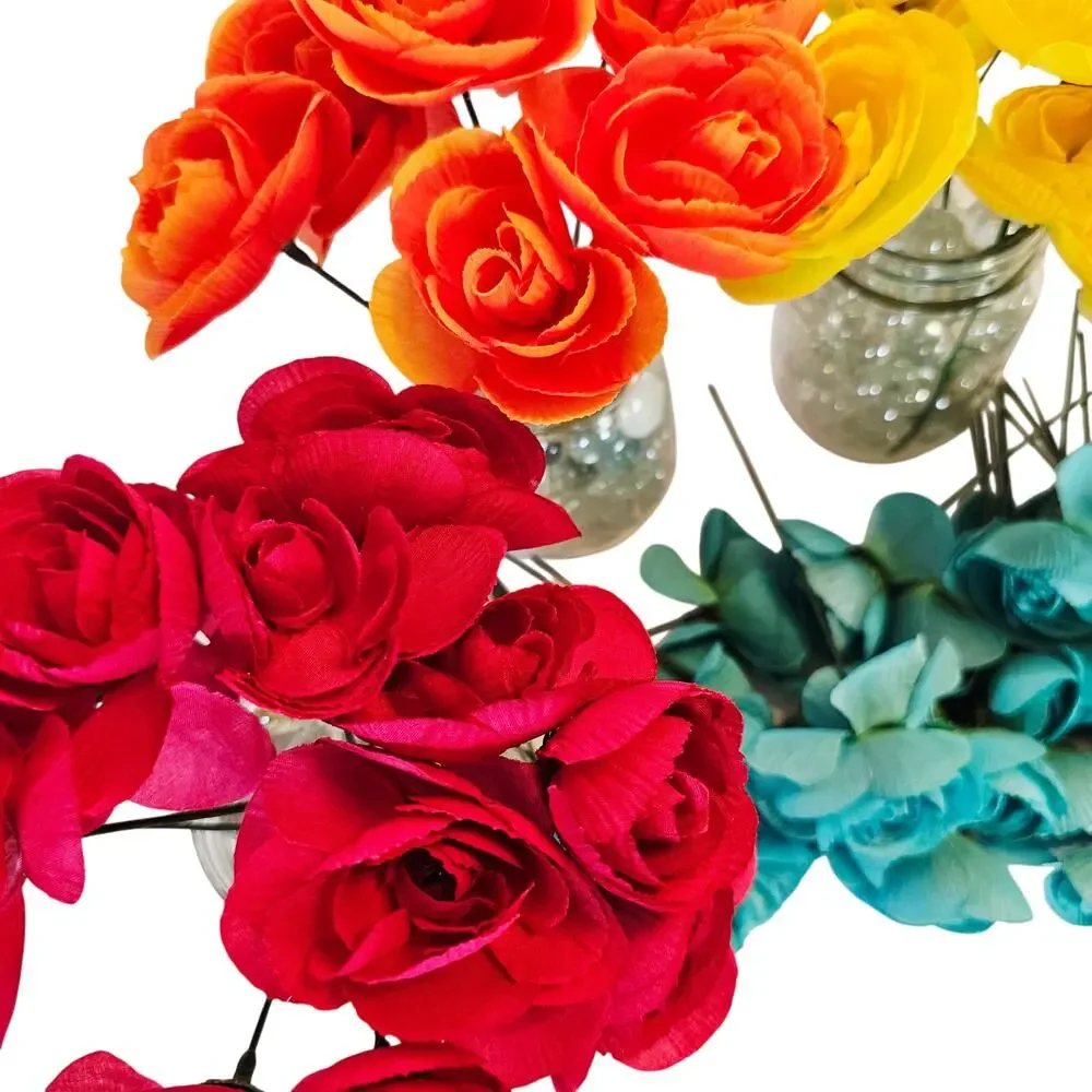 Artificial Silk Ranunculus Flowers 2.5